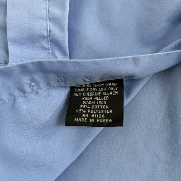 Kilburne and Finch Men's Blue Button Down Shirt - Picture 6 of 6